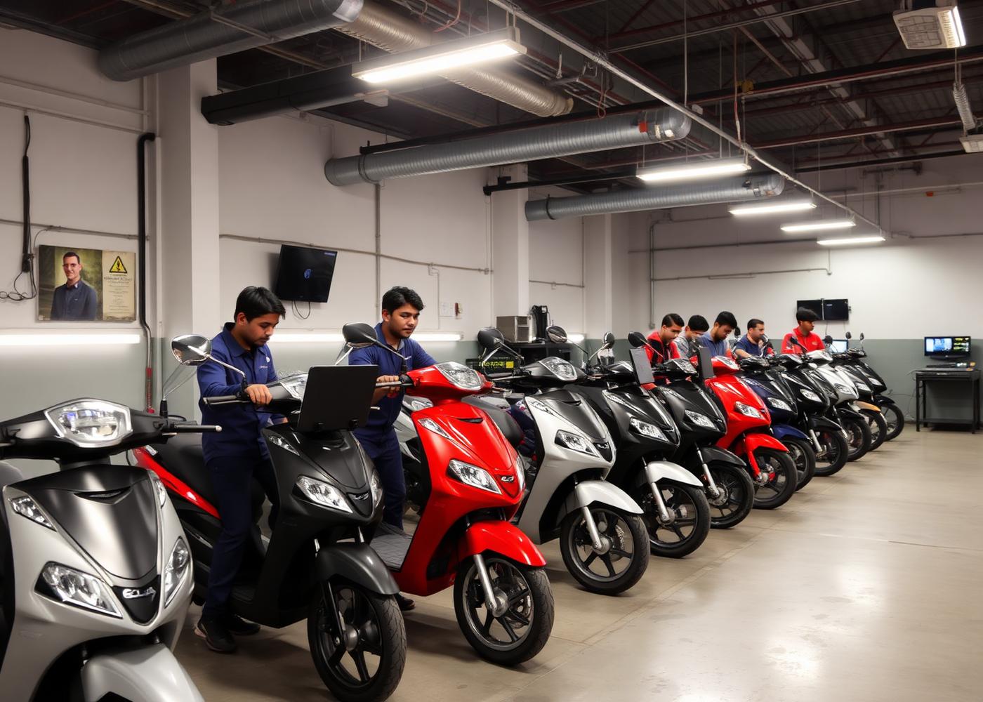 Multi-brand EV service bay at allEV